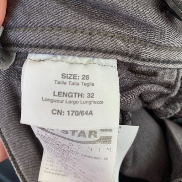 G Star Raw Grey Lynn Skinny Jeans 26/32 - Picture 7 of 7